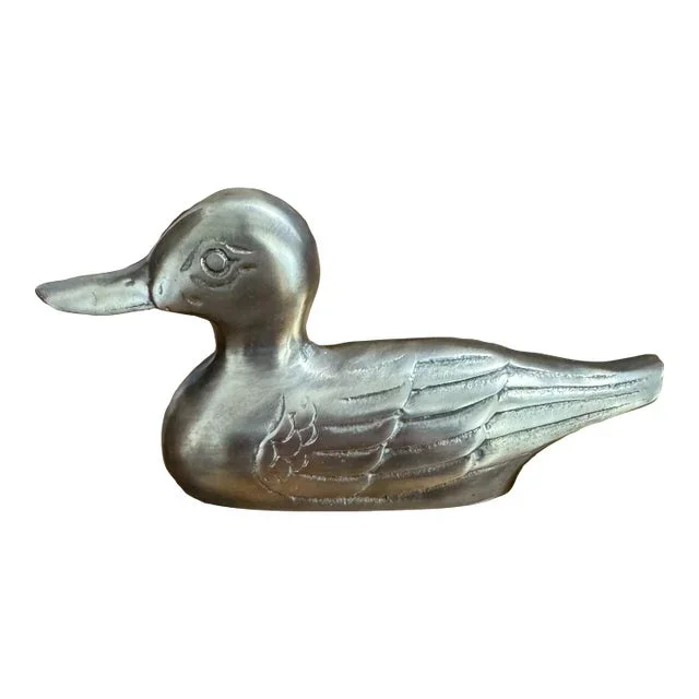Vintage Brass Sitting Duck