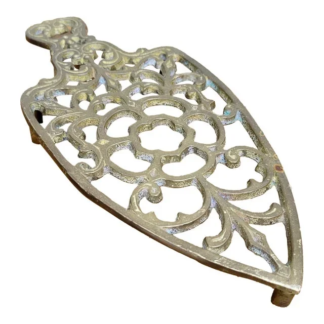 Vintage Brass Trivet or Iron Rest