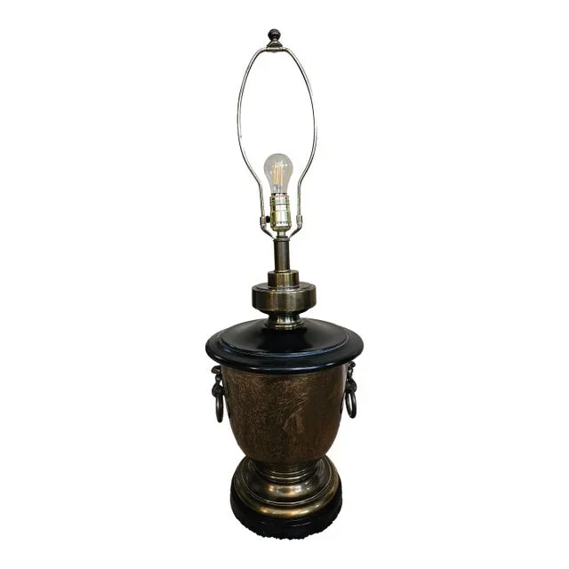 Vintage Brass Urn Table Lamp