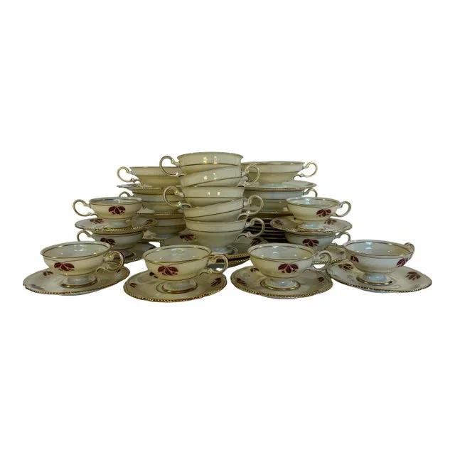 Vintage Castleton China Jubilee Tea Services, 39pcs.