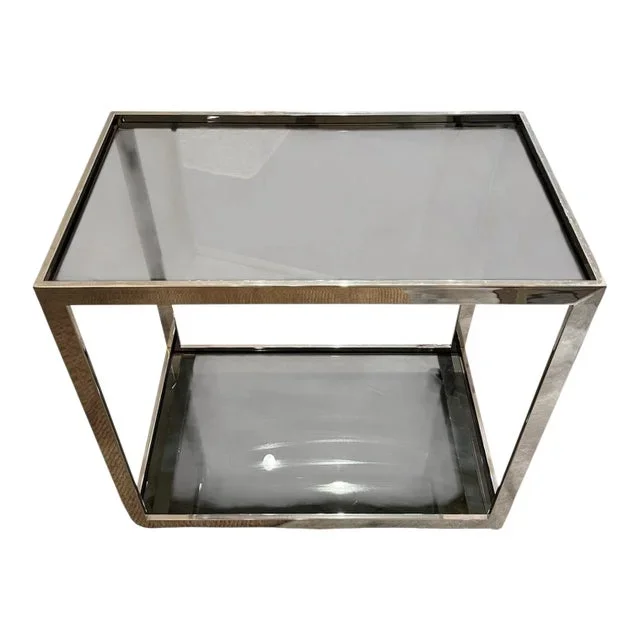Vintage Chrome Bar Cart