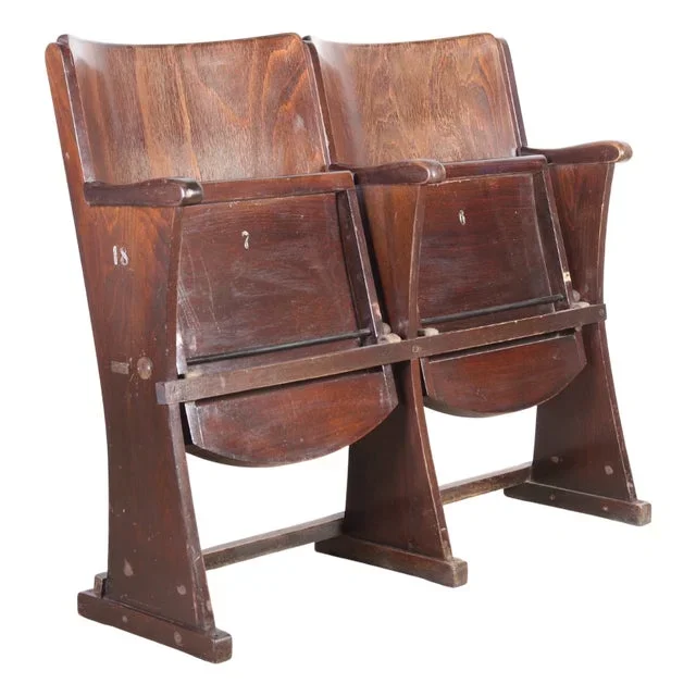 Vintage Cinema Bench from Ton, 1960s