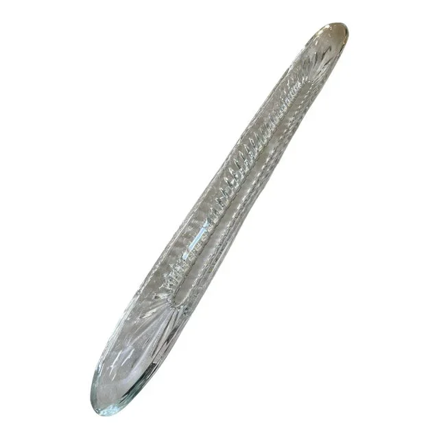 Vintage Cut Glass Olive Dish
