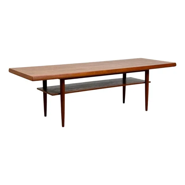Vintage Danish Coffee Table in Teak, 1950s