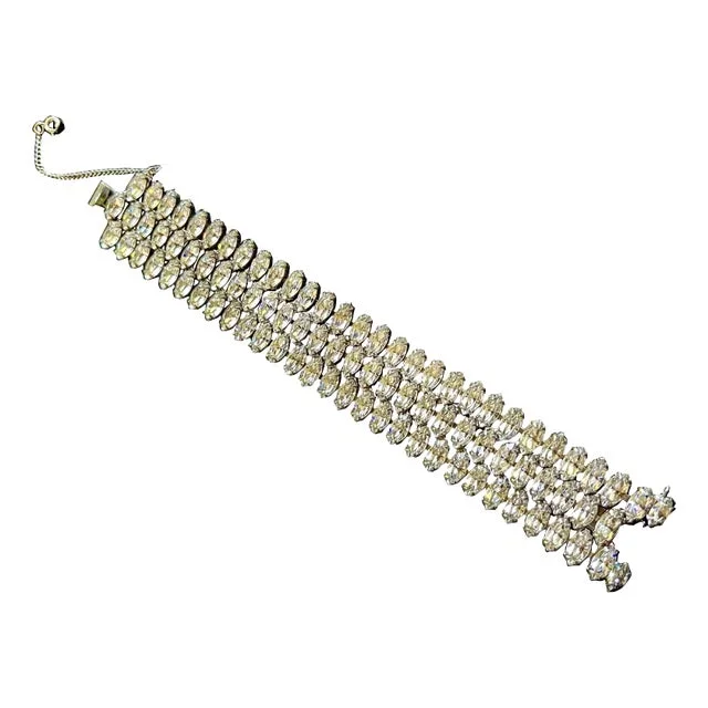 Vintage Faceted Rhinestone Bracelet
