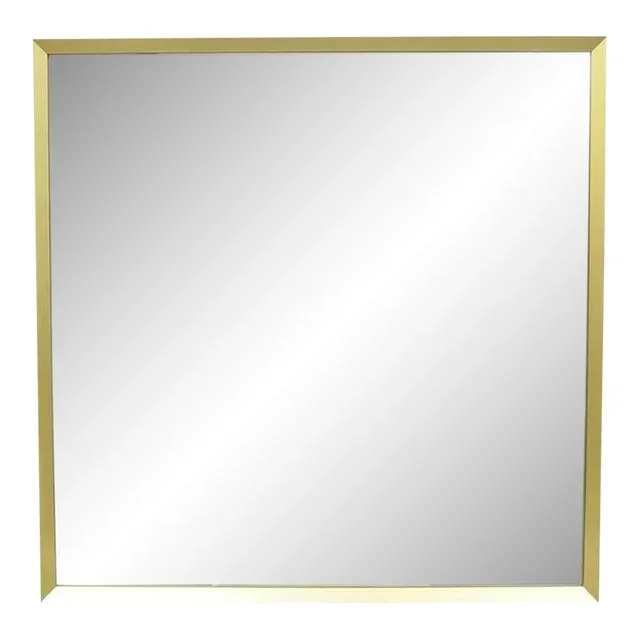 Vintage Friedman Brothers Brass Frame Modernist Modern Wall Mirror