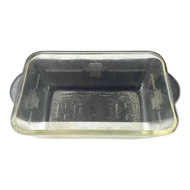 Vintage Glasbake #265 Art Deco Casserole Dish 1930s Small Ovenware Usa
