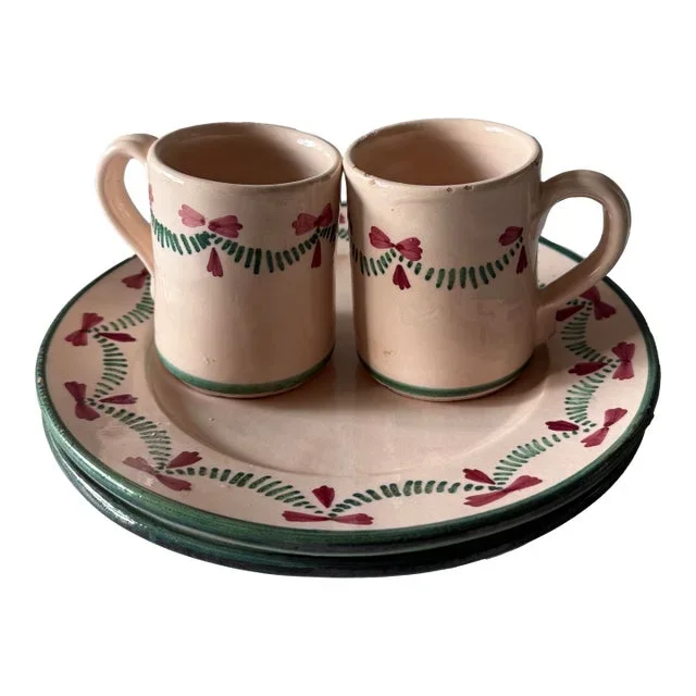 Vintage Hand Painted Italian Dishes Made by Lamas