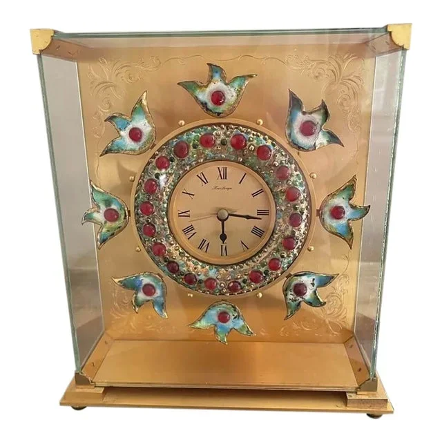 Vintage Hour Lavigne – Enameled Mantle Clock