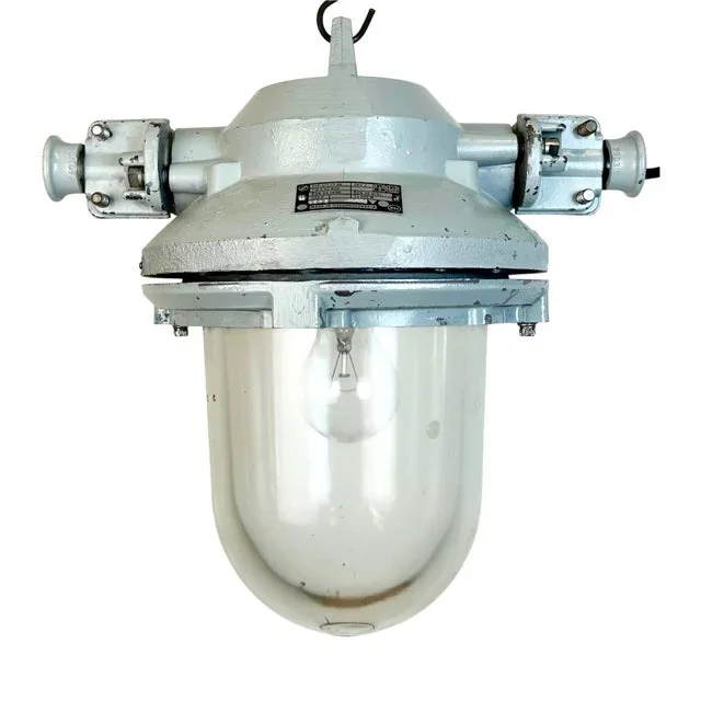 Vintage Industrial Cast Aluminium Light from Elektrosvit, 1970s