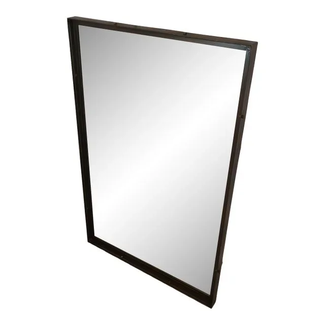 Vintage Industrial Framed Mirror