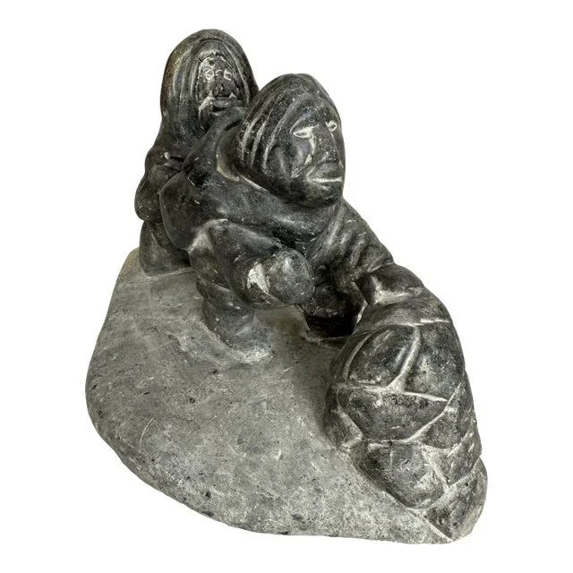 Vintage Inuit Soapstone Carving