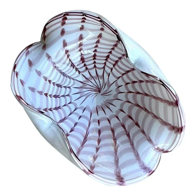 Vintage Italian Art Glass Bowl After Murano