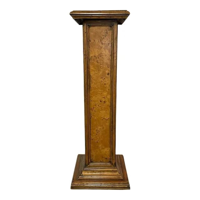 Vintage Italian Birdseye Maple Pedestal