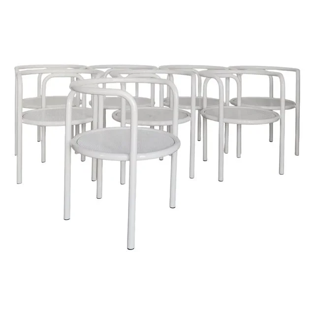 Vintage Italian Chairs by Gae Aulenti for Poltronova, 1960s, Set of 8