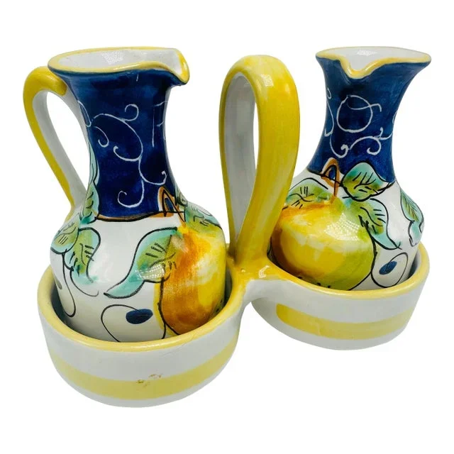 Vintage Italian Vinegar and Oil Set