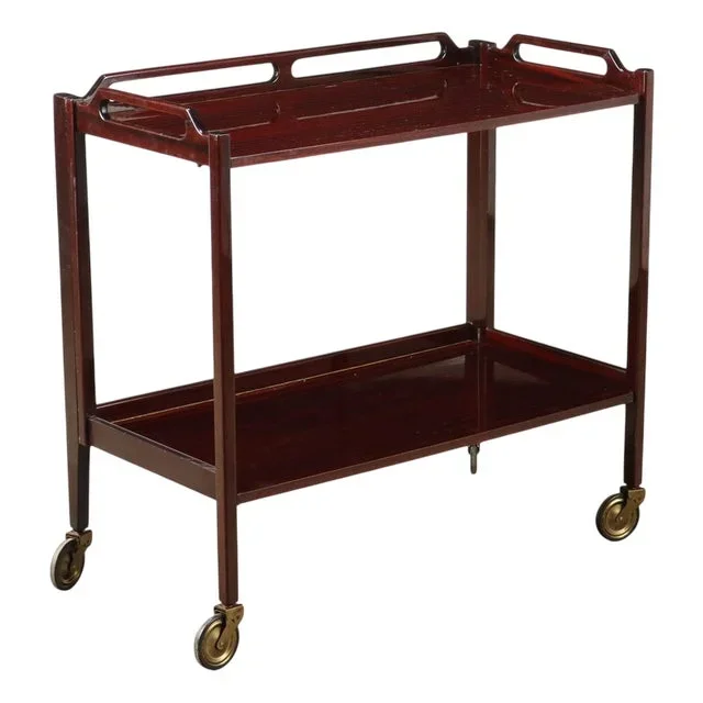Vintage Kitchen Cart in Painted Beech, 1950s