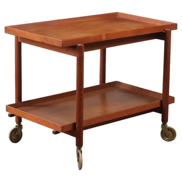 Vintage Kitchen Cart in Teak, 1960s
