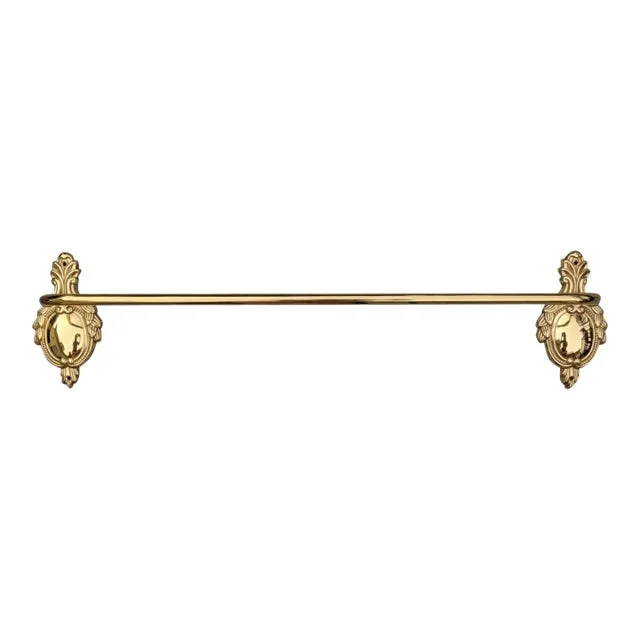 Vintage Lacquered Brass Neoclassic Regency Towel Bar