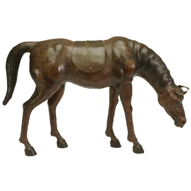 Vintage Leather Horse, 1960s