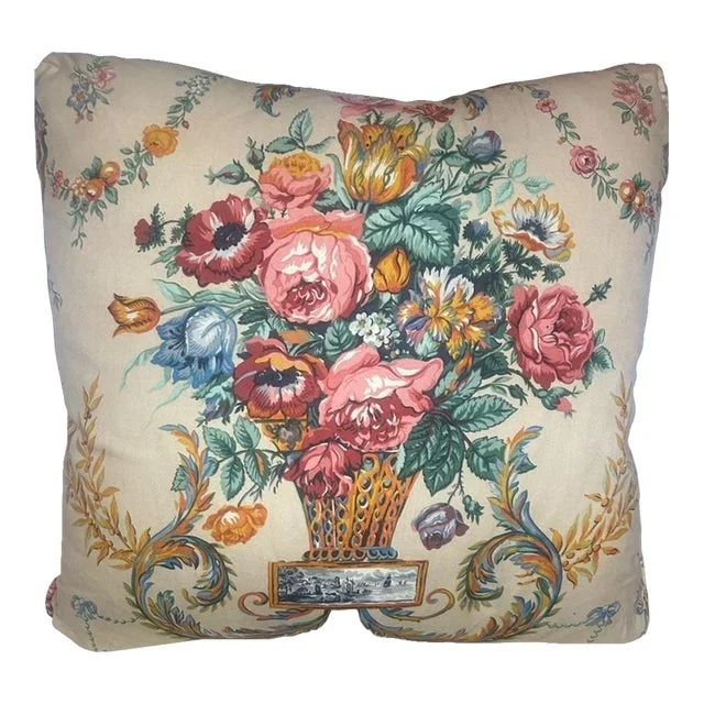 Vintage Lee Jofa Pillow with Feather Insert