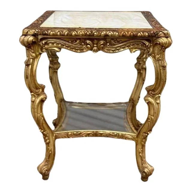 Vintage Louis XV Style Large Console Table