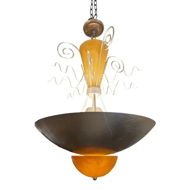 Vintage Lucite Pendant Attributed to Hivo Van Teal