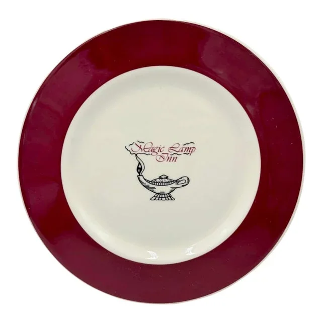 Vintage Magic Lamp Inn Restaurant Plate Rancho Cucamonga