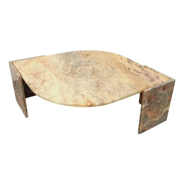 Vintage Marble Coffee Table, 1980s