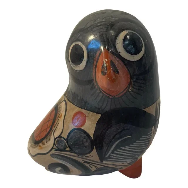 Vintage Mexican Ceramic Bird Figurine
