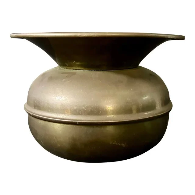 Vintage Mid 20th Century Brass Spittoon