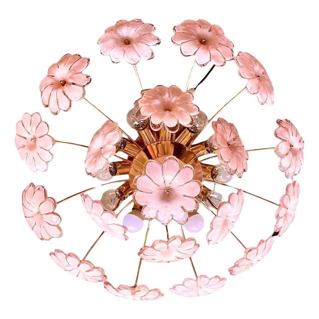 Vintage Murano Glass Flush Mount, 1960s