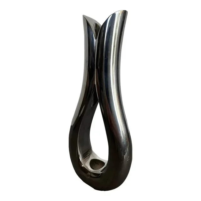 Vintage Nambe Steve Cozzolino Teardrop Bud Vase