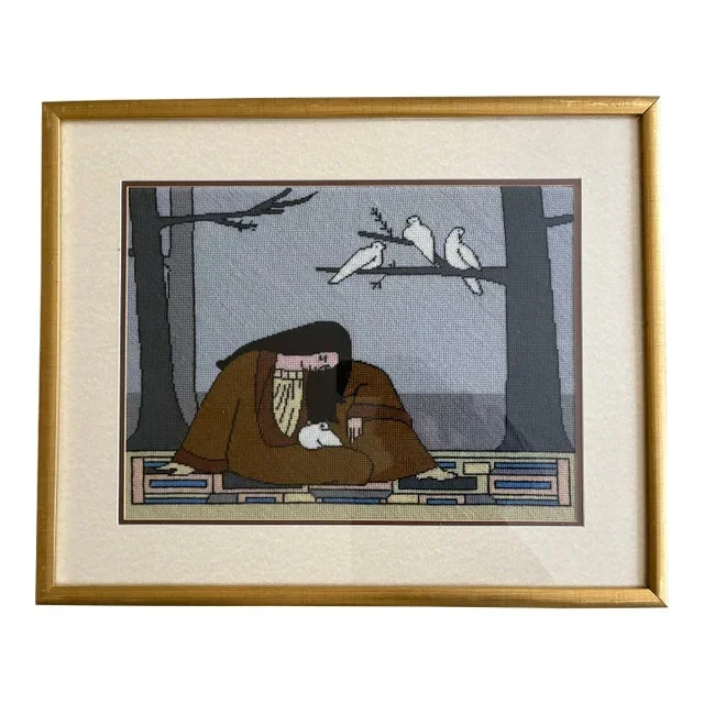 Vintage Needlepoint Tapestry – Will Barnett