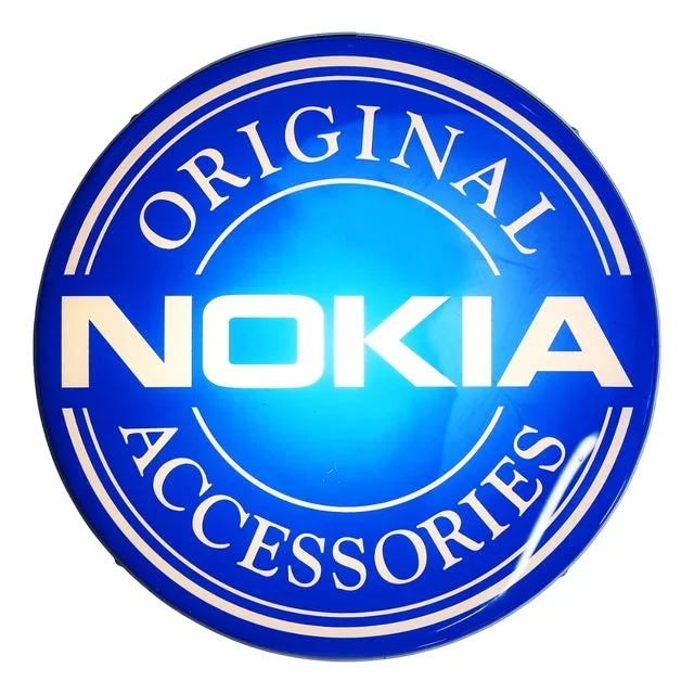 Vintage Nokia Logo Advertising Light Sign, 1995