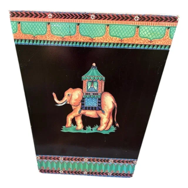 Vintage Painted Waste Bin