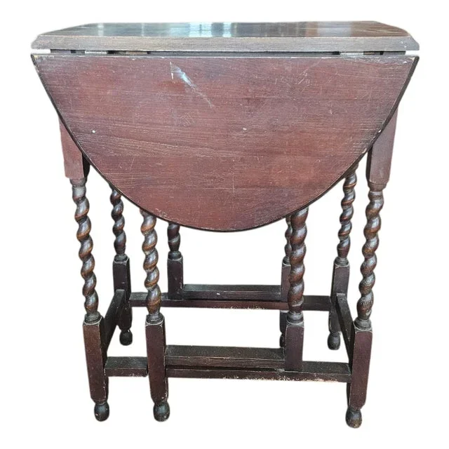 Vintage Petite English Drop Leaf Table