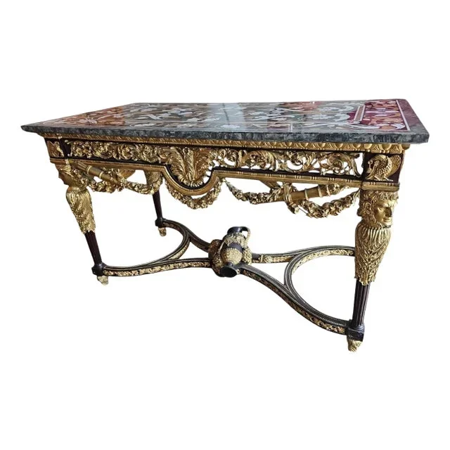 Vintage Pietra Dura Salon Table