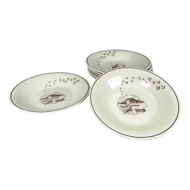 Vintage Plates from Mulino Bianco, Set of 7