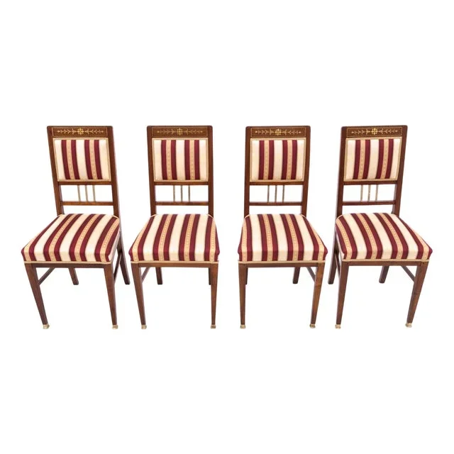 Vintage Polish Chairs, 1920s, Set of 4