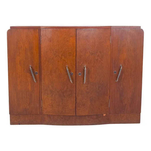 Vintage Portuguese Four-Door Sideboard, 1920