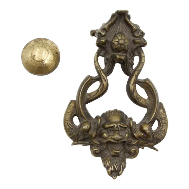 Vintage Poseidon Bronze Door Knocker