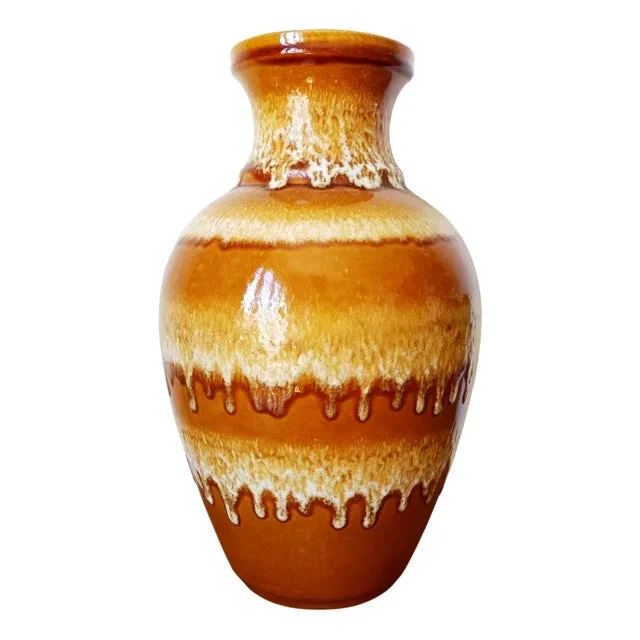 Vintage Potiche Vase from Bay Keramik, West Germany, 1970s