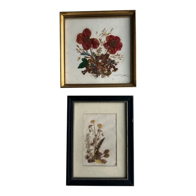 Vintage Pressed Botanical Flower