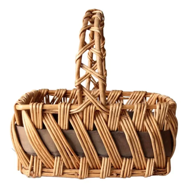 Vintage Rattan Basket