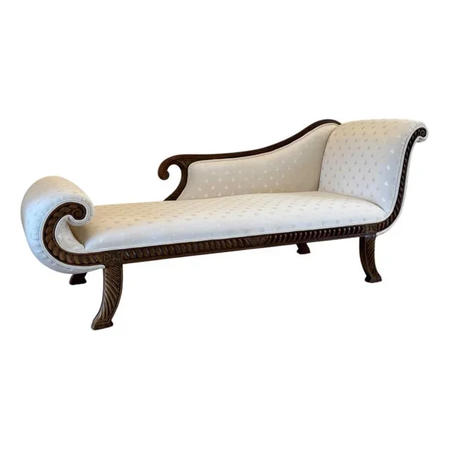 Vintage Regency Andre Originals Recamier Chaise Lounge
