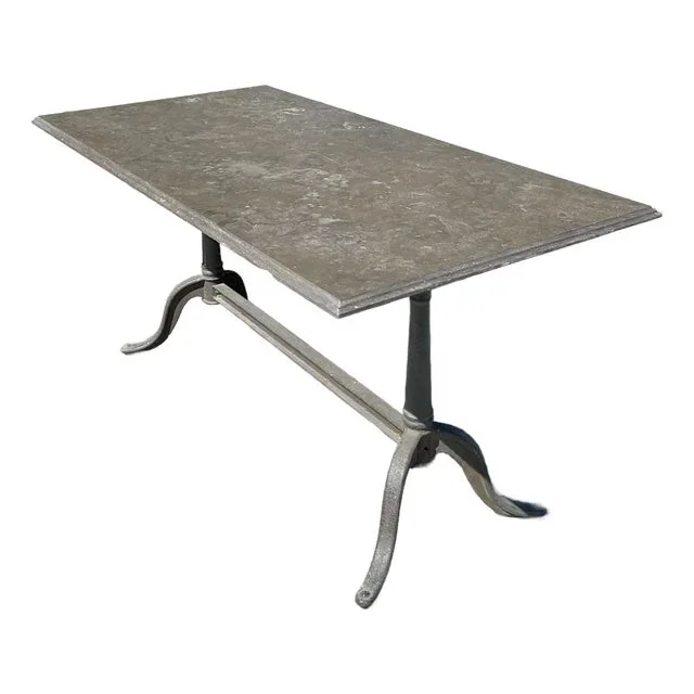 Vintage Regency Stone Top Cafe Dining Table