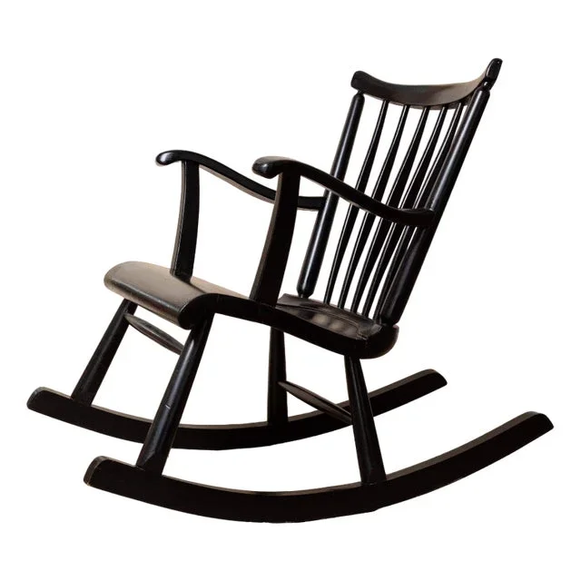 Vintage Scandinavian Rocking Chair by Ilmari Lappalainen, Ilmari Lappalainen for Asko, 1960s