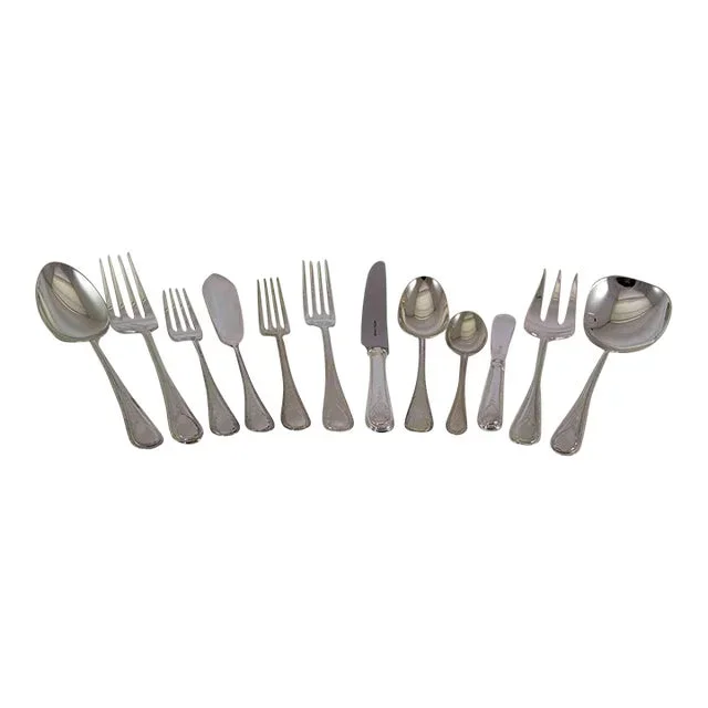 Vintage Sheffield Finest Hester Bateman Pattern Flatware Set for 12- 76 Pieces