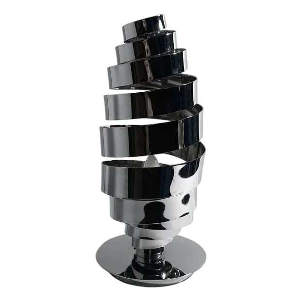 Vintage Space Age Chrome Table Lamp, 1970s